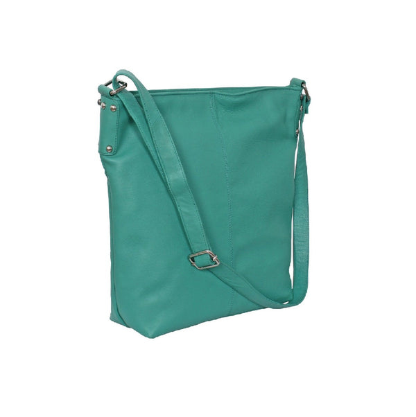 Avenue Rosie Leather Handbag Aqua
