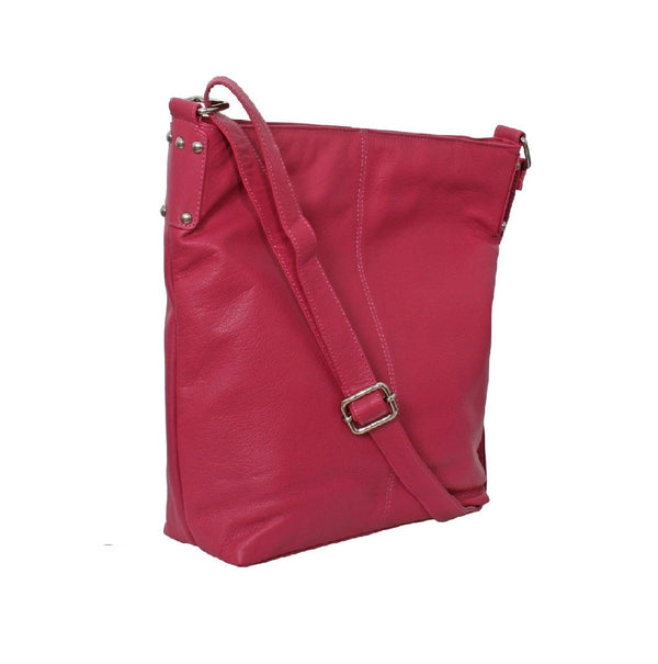 Avenue Rosie Leather Handbag Pink