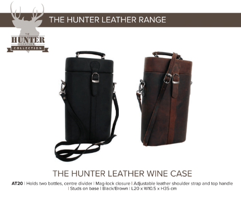 Avenue Hunter Leather Wine Case Brown
