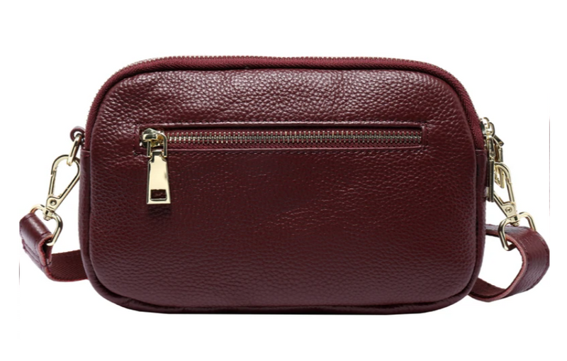 Serenade Jess Elegant Leather Bag Plum