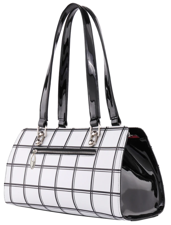 Serenade Checkers Leather Handbag