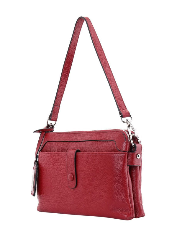 Serenade Hope Elegant Leather Handbag Red