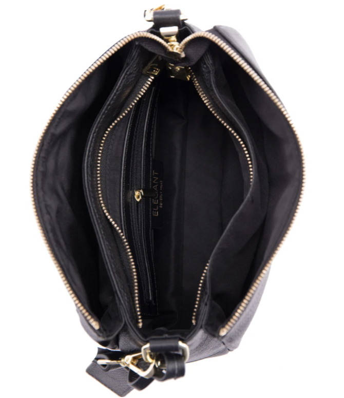 Serenade Edith Elegant Leather Handbag Black