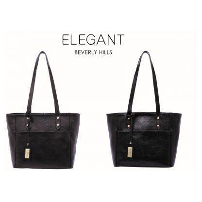 Serenade Ellie Elegant Leather Bag Black