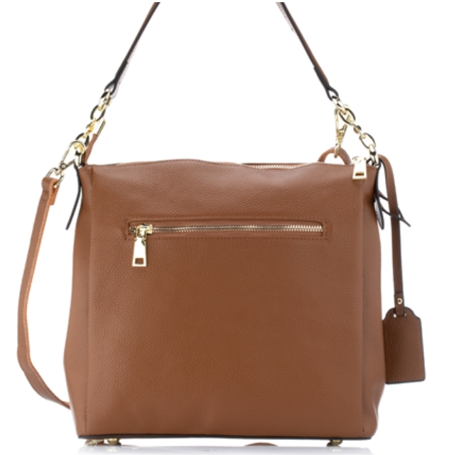 Serenade Penelope Elegant Soft Leather Handbag Tan