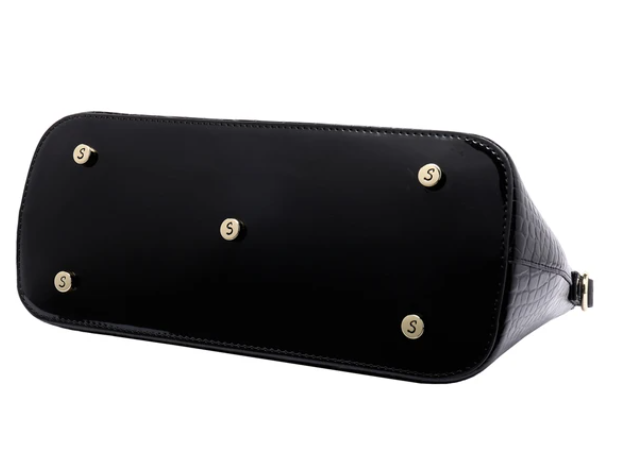 Serenade Beverly Hills Lydia Leather Bag Black