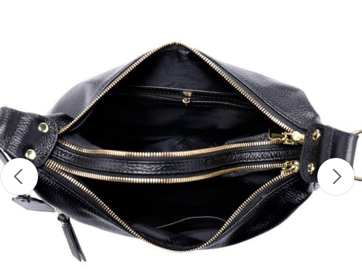 Serenade Karla Elegant Leather Bag Black