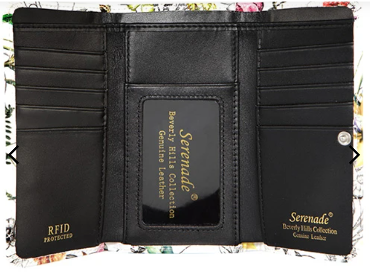 Serenade Botannics Leather Wallet - RFID Protected