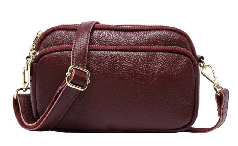 Serenade Jess Elegant Leather Bag Plum