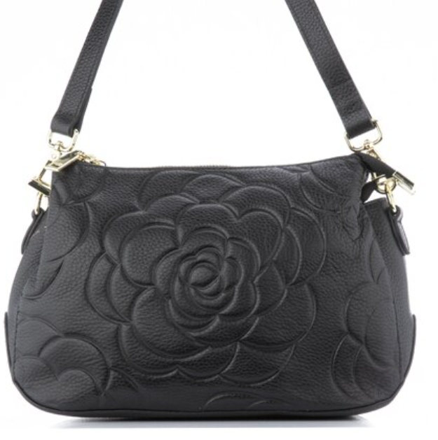 Serenade Rosie Elegant Leather Bag Black