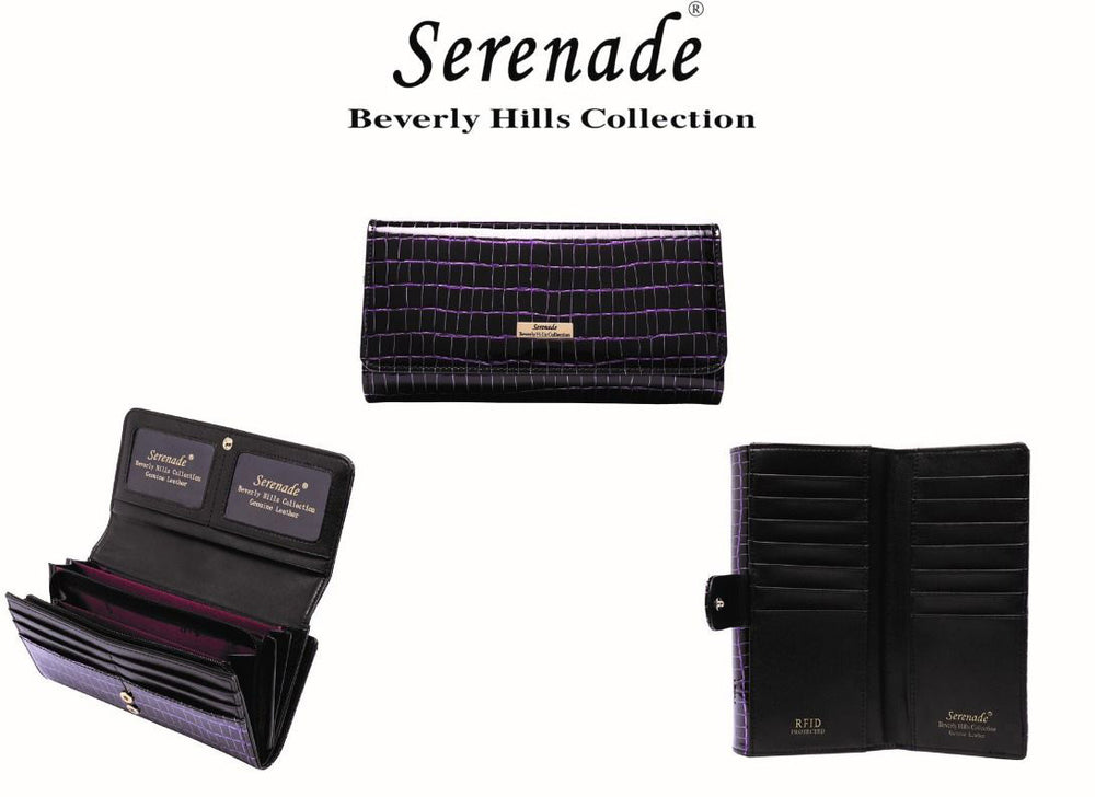 Serenade Beverly Hills Elenor Large Leather Wallet Buy Serenade Sale NZ Makiri New Zealand