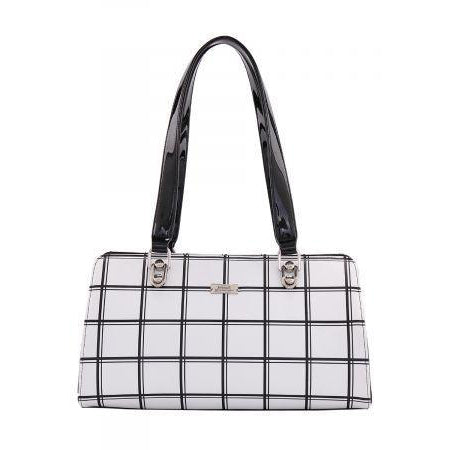 Serenade Checkers Leather Handbag