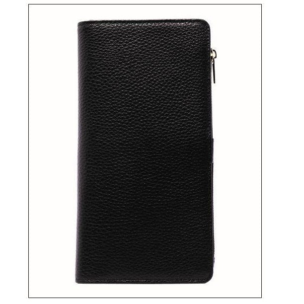 Serenade Faith Elegant Large Leather Wallet Black