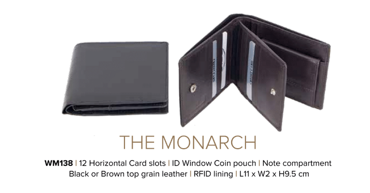 Avenue Leather Wallet The Monarch Brown