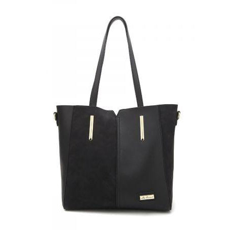 Miss Serenade Stella Handbag with Matching Clutch in Black